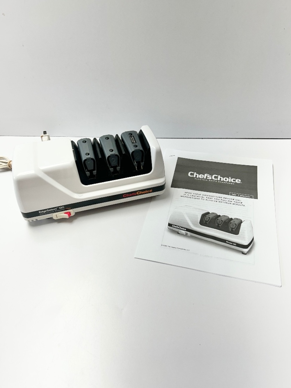 Chefs Choice Edge Select 120 Diamond Hone Knife Sharpener Plus with Manual